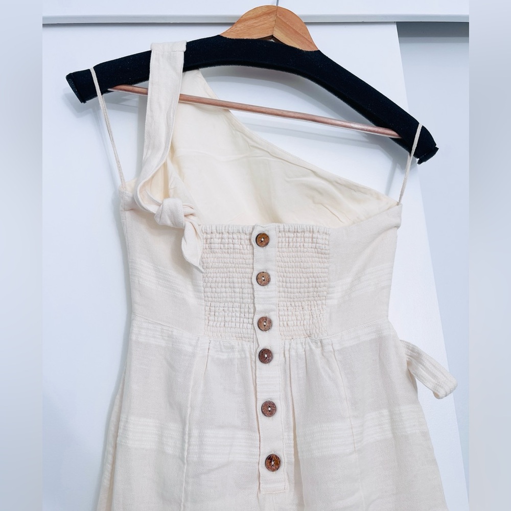 NWOT Free People At Leisure Midi Maxi Linen Cotton Dress Size XS - Picture 7 of 10